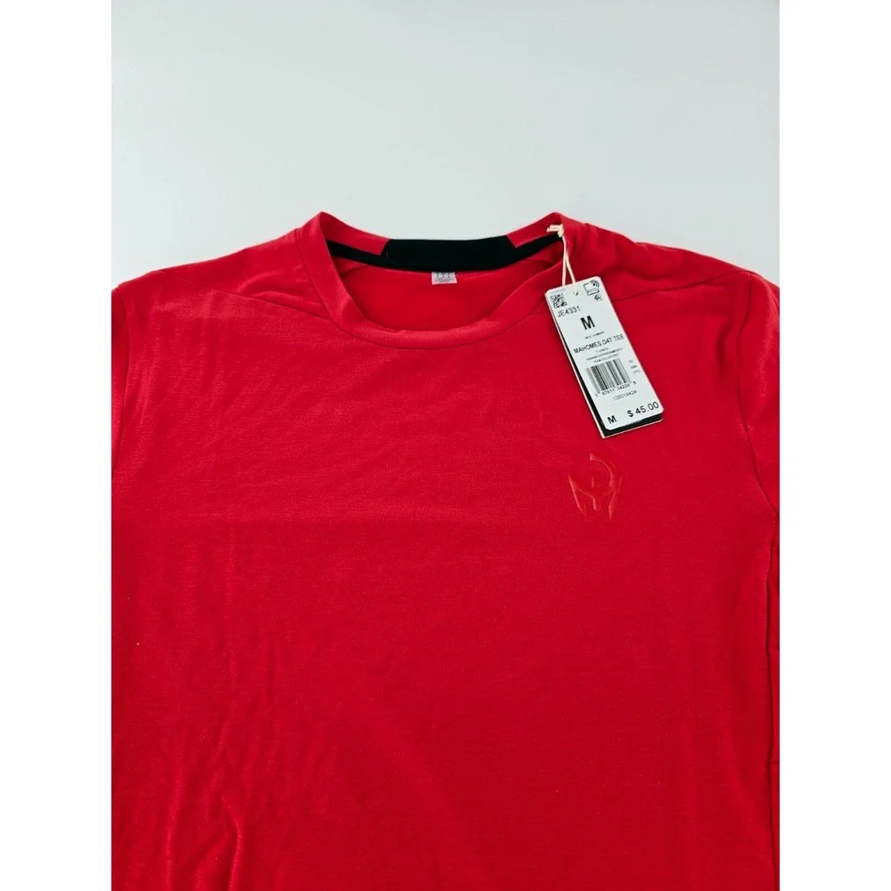 New Adidas Patrick Mahomes D4T Performance‎ Training TShirt Mens Sz Medium Red